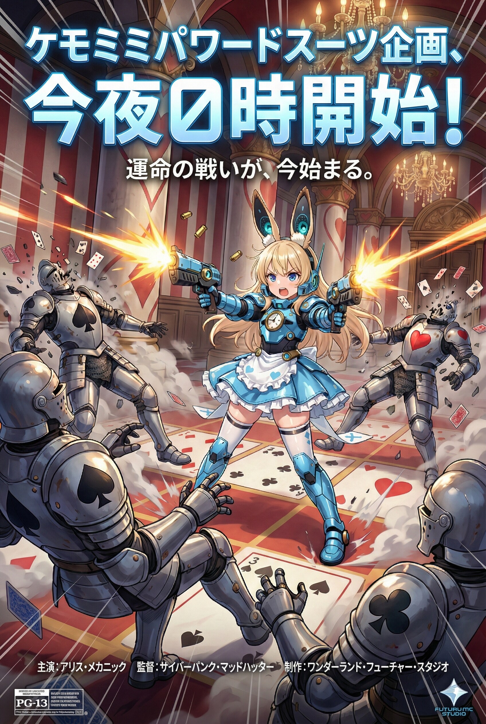 ケモミミパワードスーツ企画は今夜０時開始です！