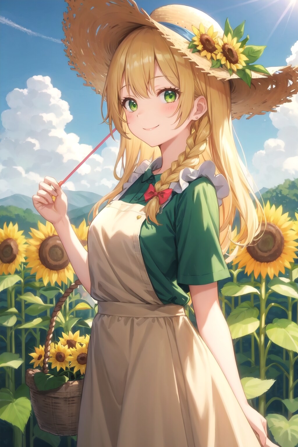 向日葵の様な彼女 | の人気AIイラスト・グラビア