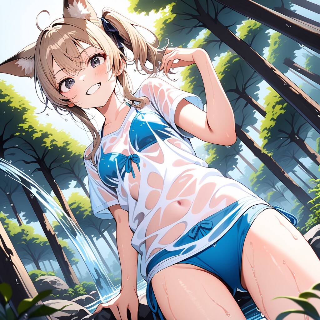 川遊び狐娘・三女