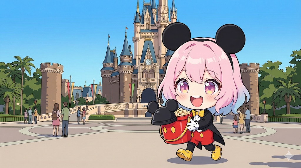 ミッキーの格好をしてみた