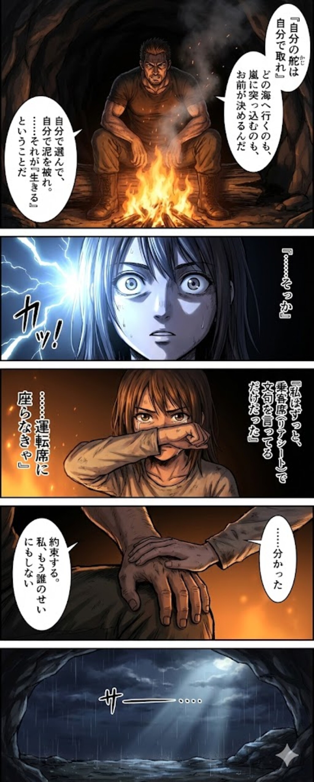 無人島でわからせられるメスガキ漫画その３