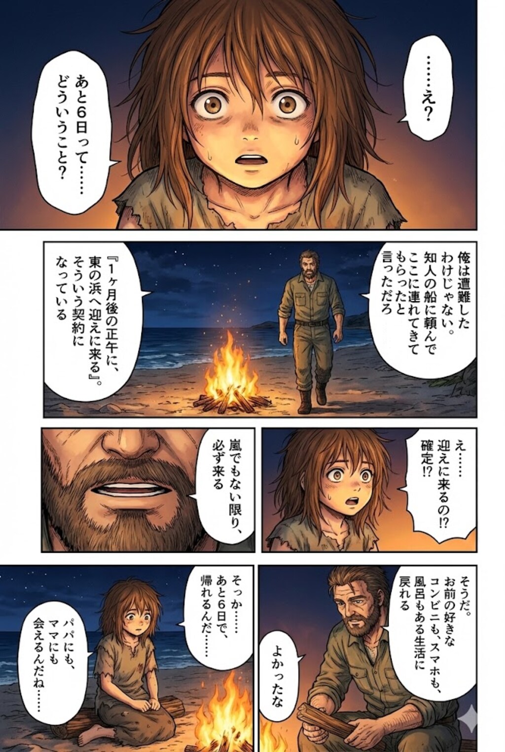 無人島でわからせられるメスガキ漫画その３