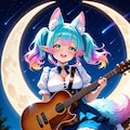 6枚）三日月とギター 6枚目