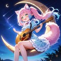 6枚）三日月とギター 3枚目
