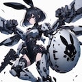 黒兎メカっ娘♪（前半、目元修正版＆後半、Dalleオリジナル版） 10枚目