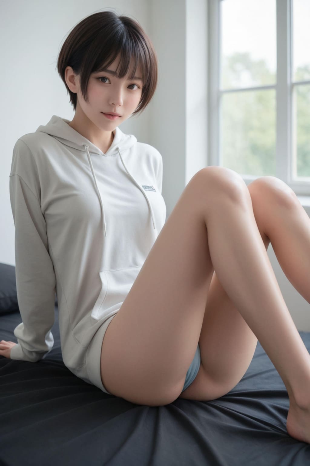 パーカー女子