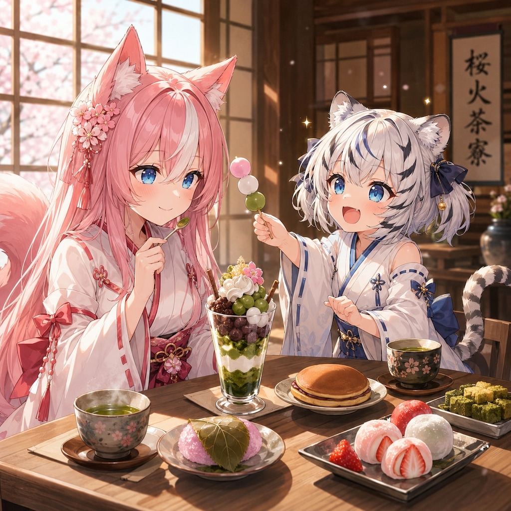 桜火＆凛虎　和スイーツ試食会