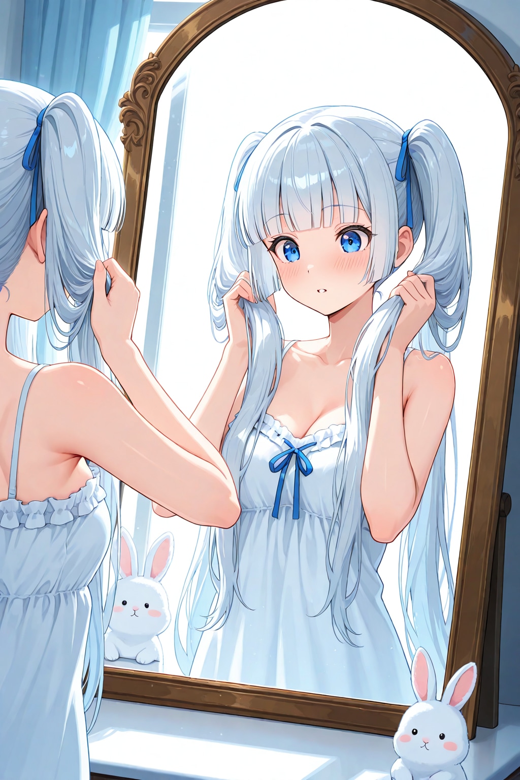 揺れる髪先、縛れぬ気持ち