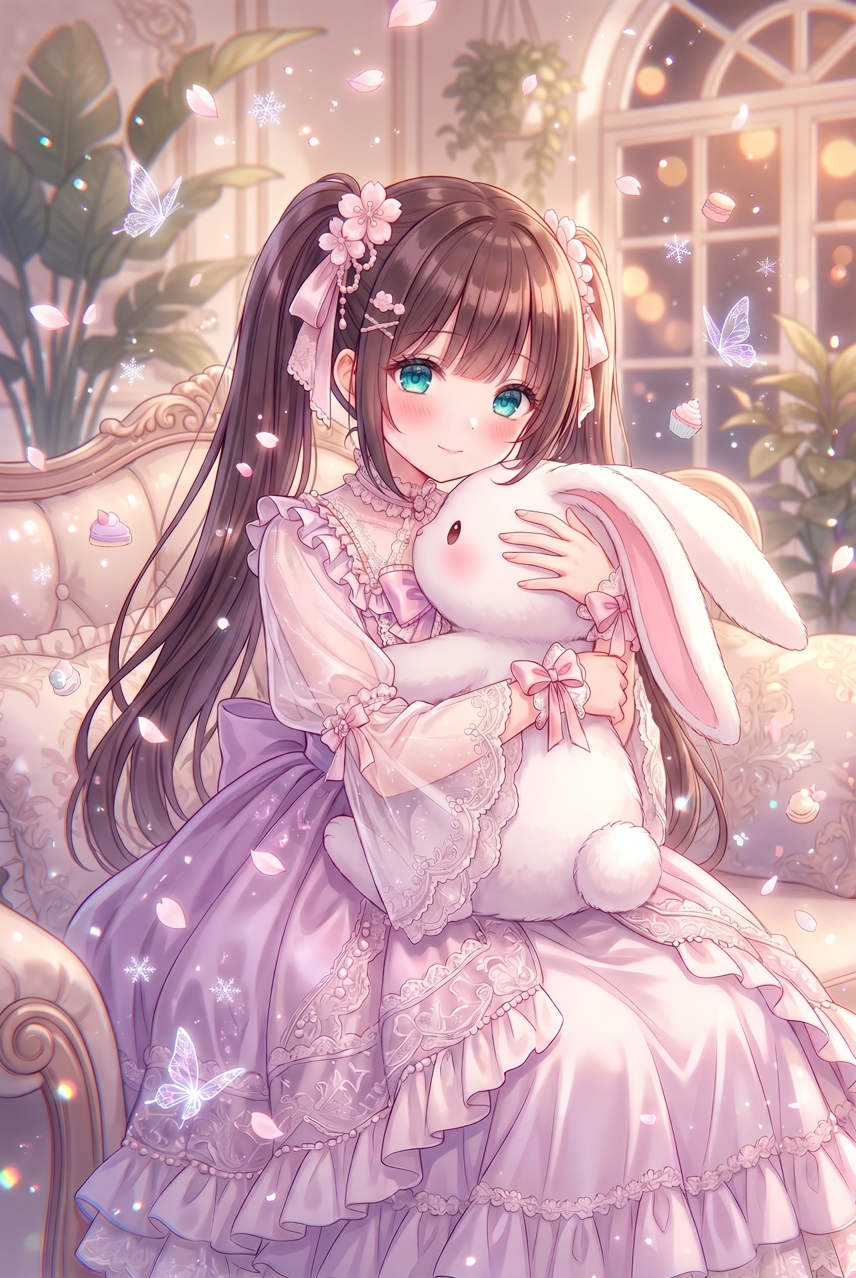 玻璃窓の花兎姫 | の人気AIイラスト・グラビア