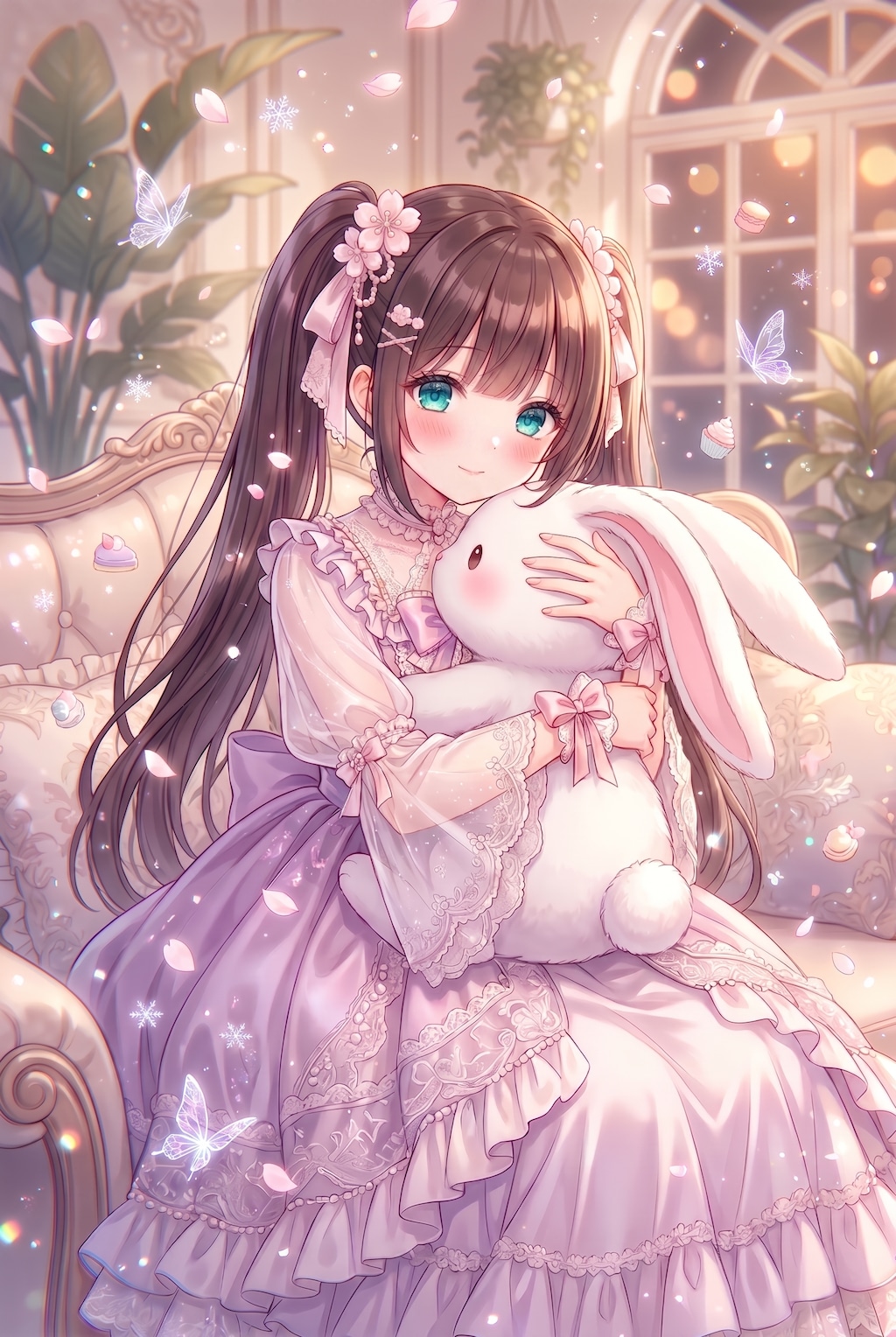 玻璃窓の花兎姫