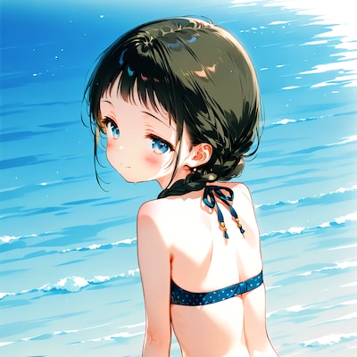 海辺の少女