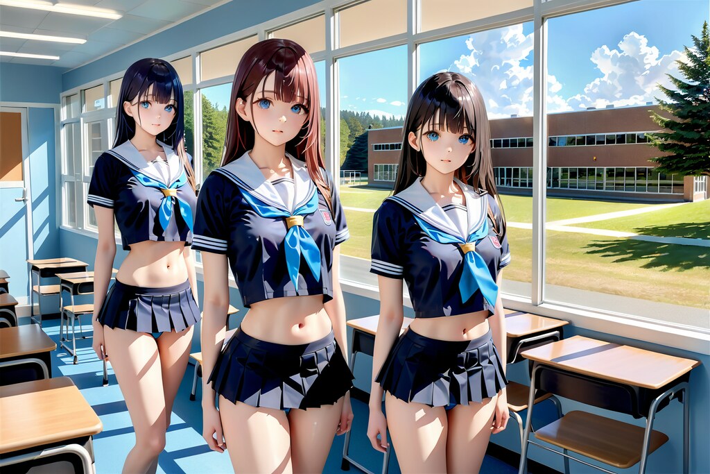 教室の高身長JK　〜制服のある風景〜
