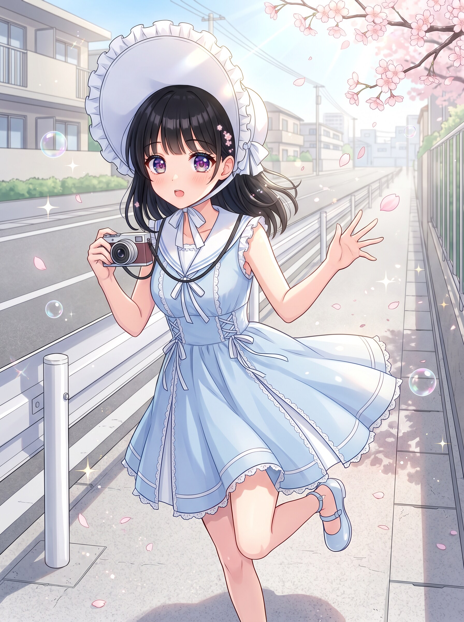 春暁桜影の撮景