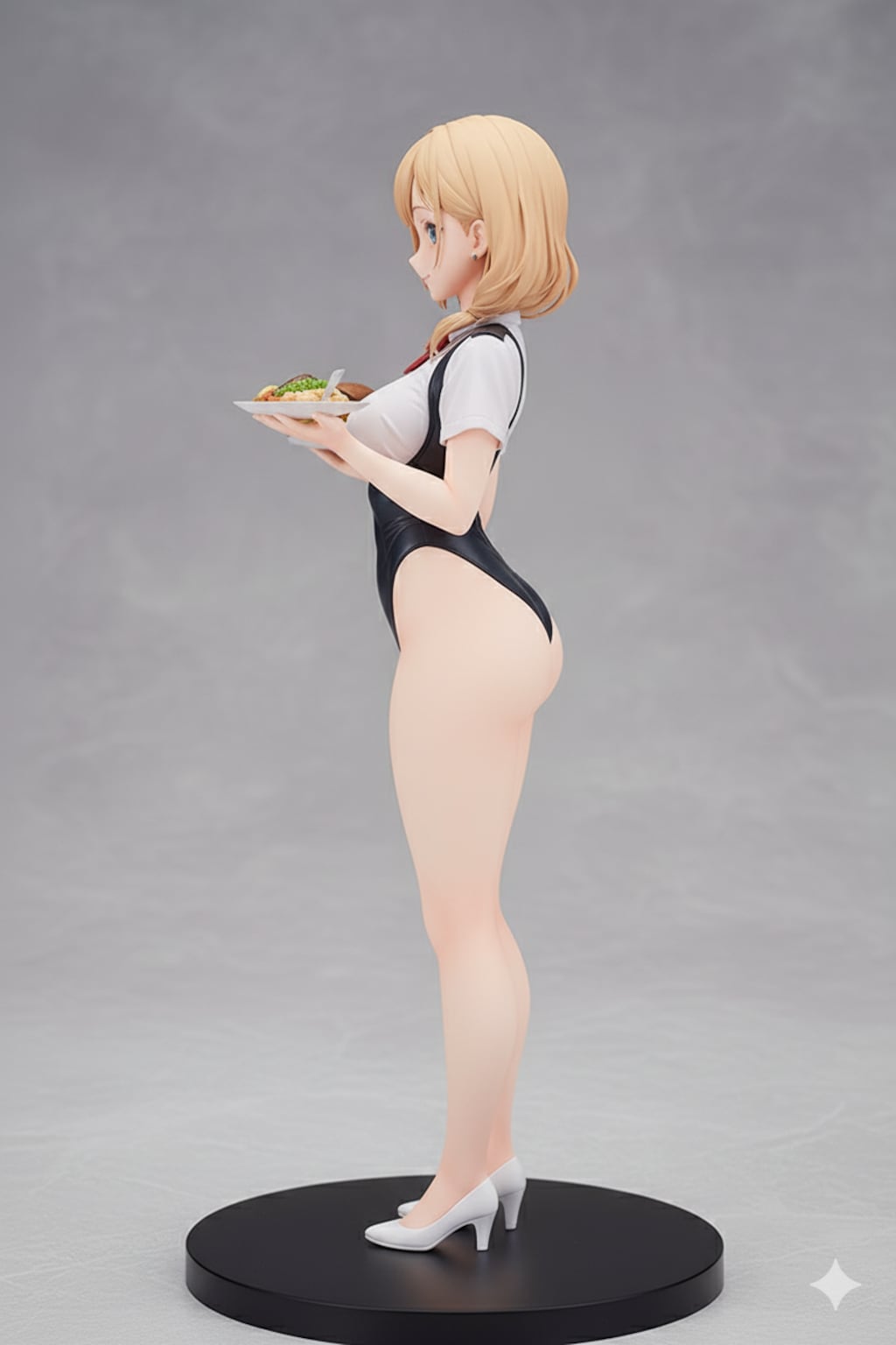 私の理想のレストラン店員衣装（ハイレグ♪）をAIにフィギュア化してもらいました💕♪