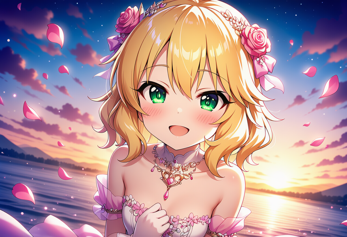 湖にて