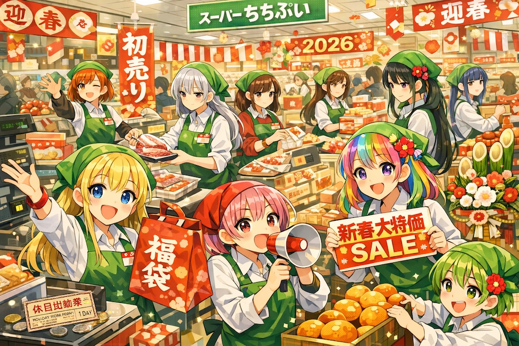 スーパーちちぷいは元旦も営業中っ