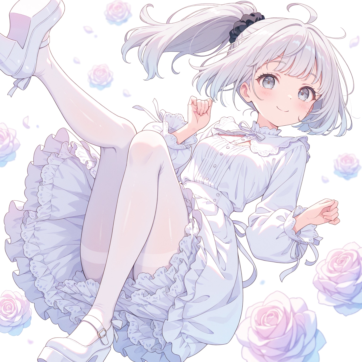 白いワンピースのうちの子