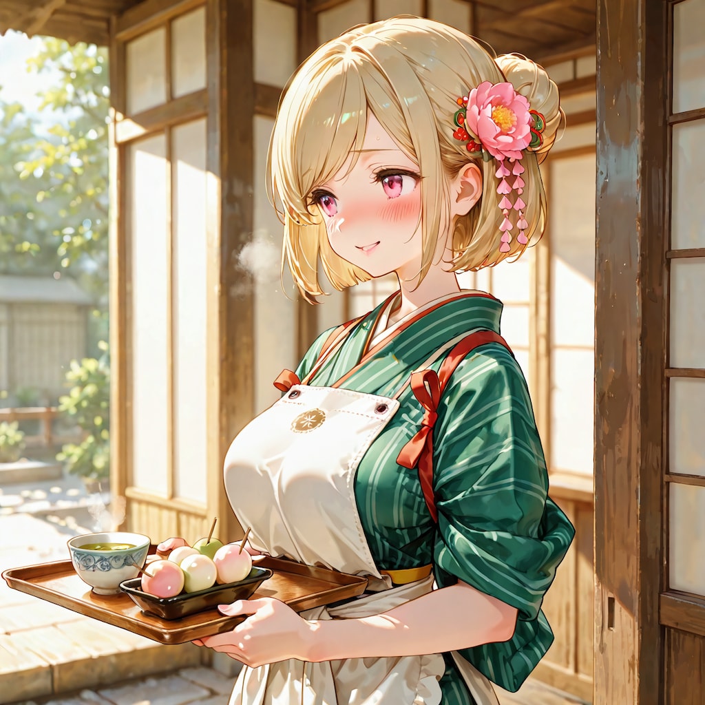 風邪っぽい給仕