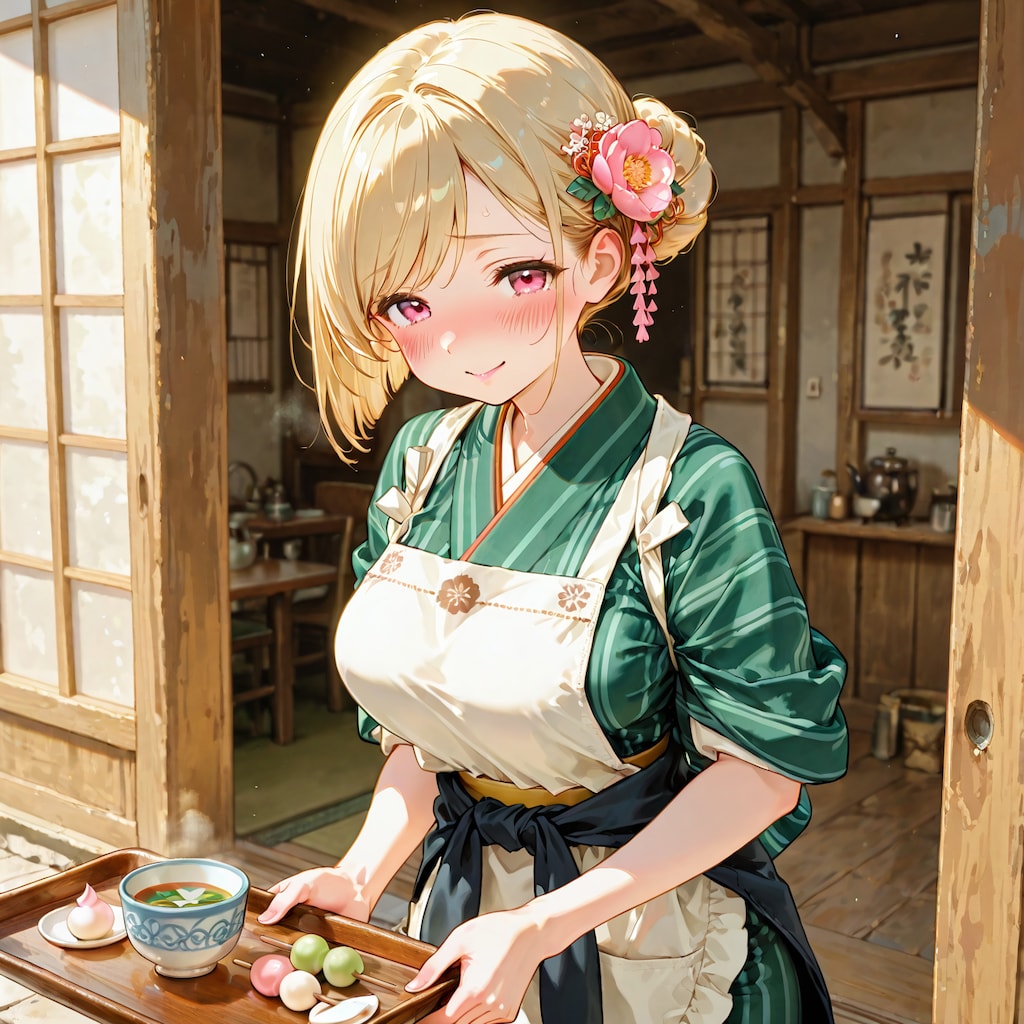 風邪っぽい給仕