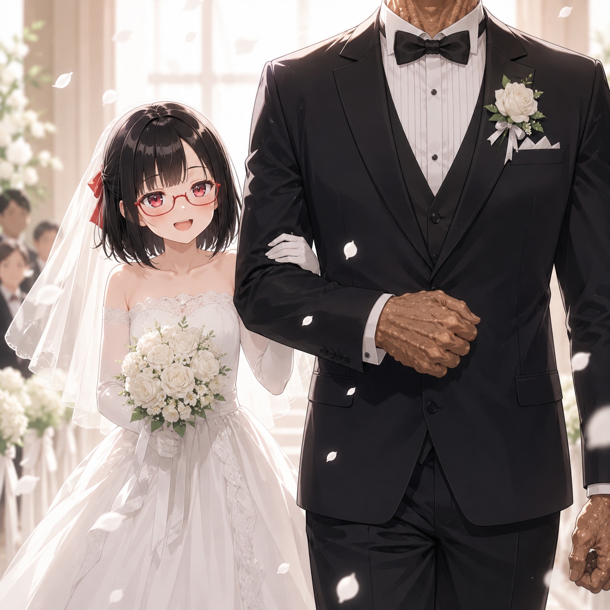 黒瀬さやかさんのウェディングドレス