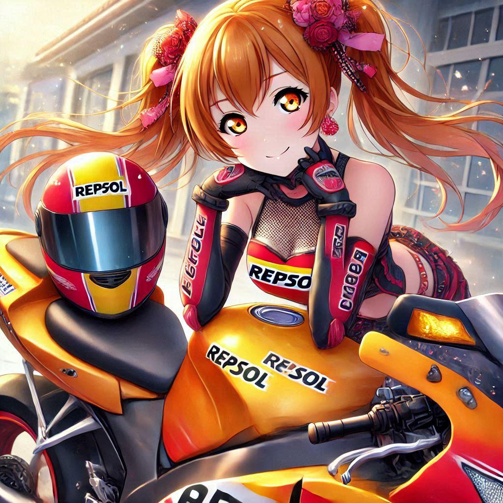 ラブライブキャラとレプソルカラースズキ隼 | の人気AIイラスト・グラビア