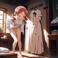 奈津恵着替え中 2枚目