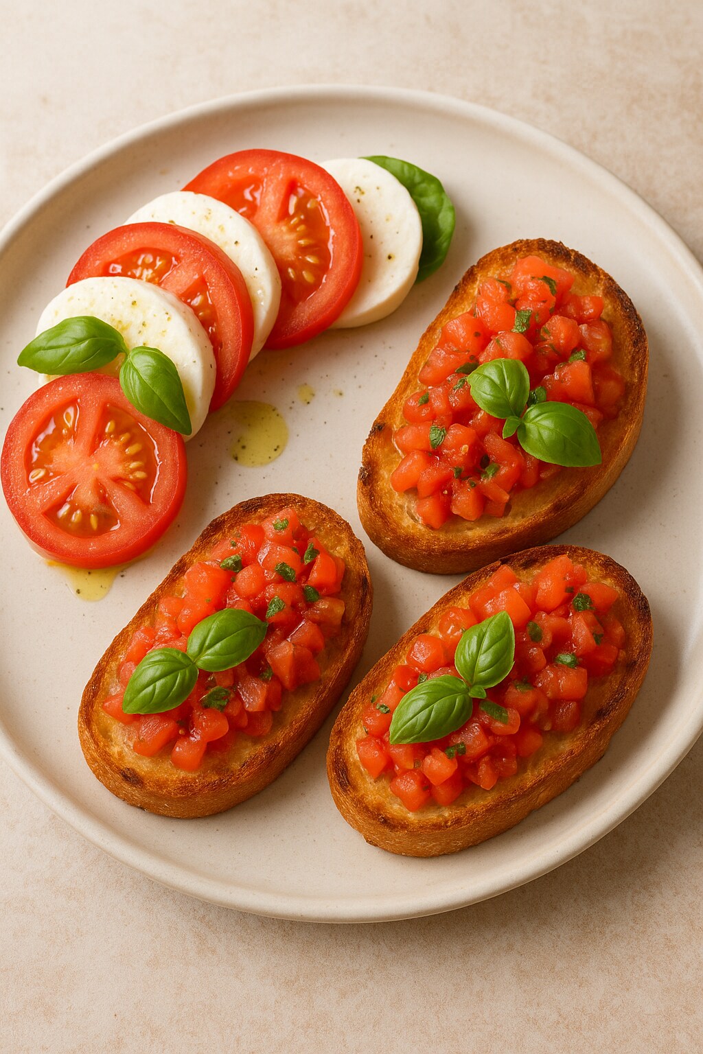 カプレーゼと冷製ブルスケッタ