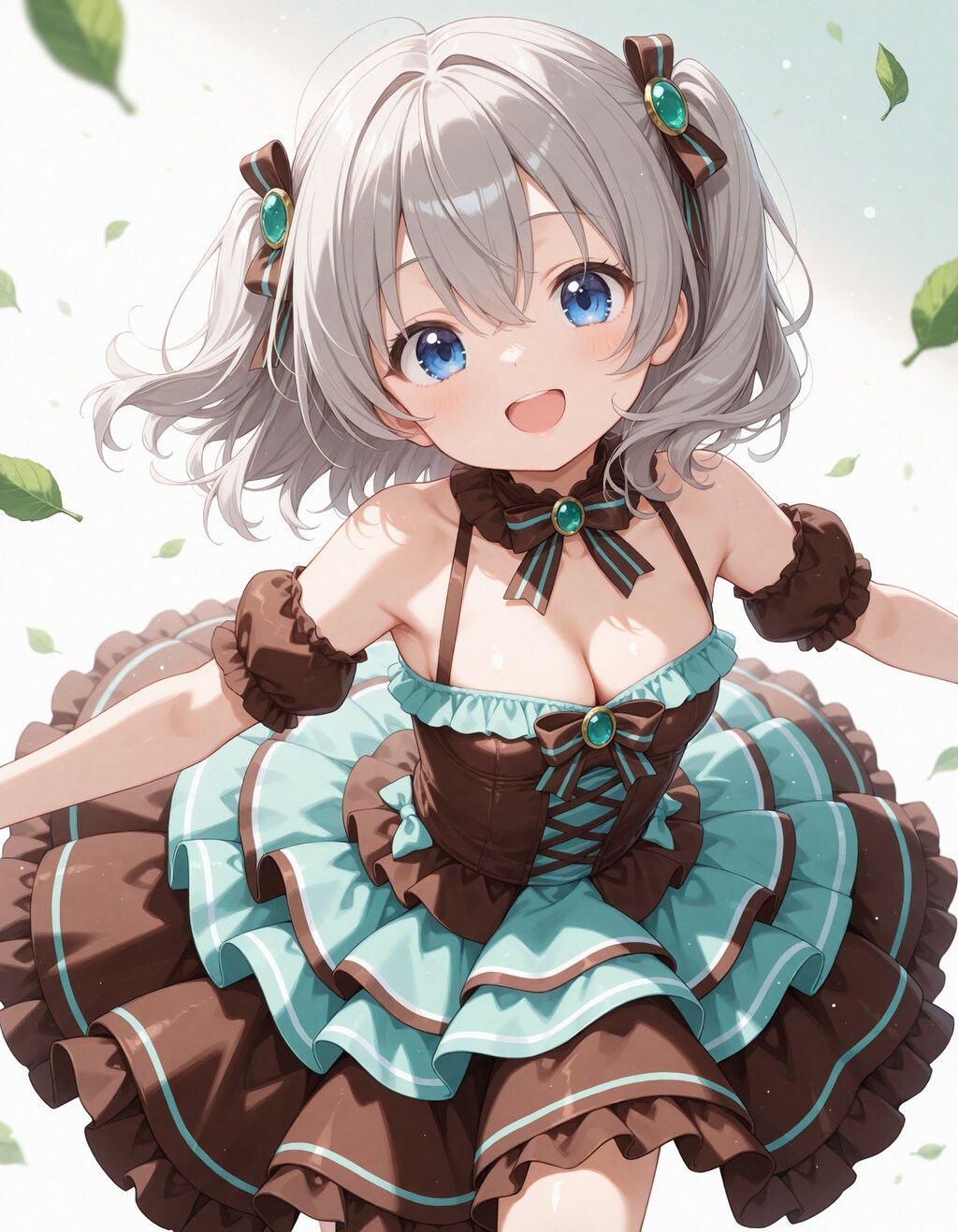 Chocolate mint themed dress