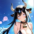 牛の獣人のビキニ姿 6枚目