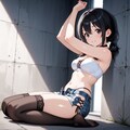レースアップサイドスリットマイクロデニム 6枚目