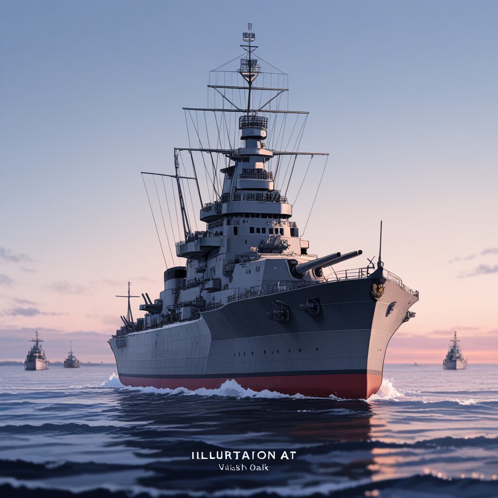 夕暮れの軍艦 | の人気AIイラスト・グラビア