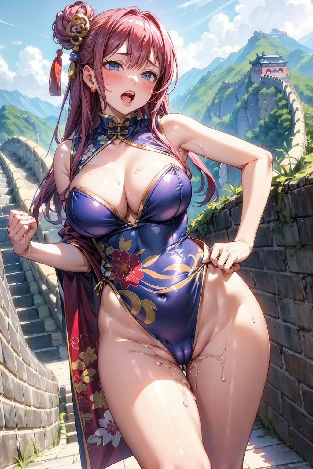 万里の長城をハイレグチャイナ型女戦闘員の断末魔の悲鳴で染め上げろ！