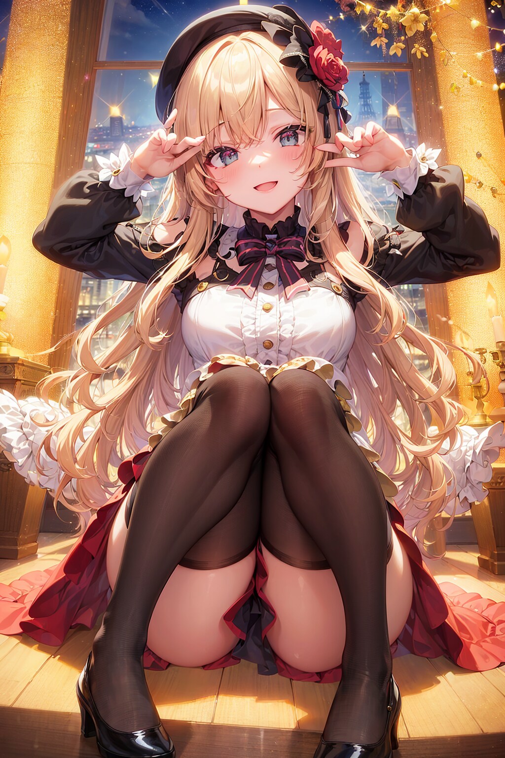エッフェル塔って出せるのかなと思ってやってみたら、関係ないけどいい感じのイラストができたやつ