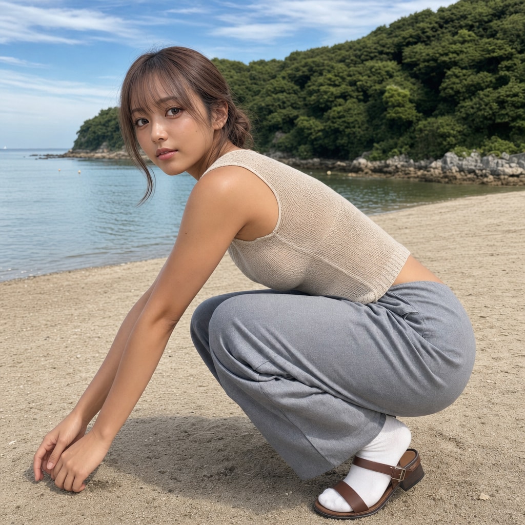 砂浜のあの人