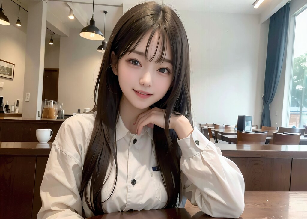 女子高生がカフェでバイト②