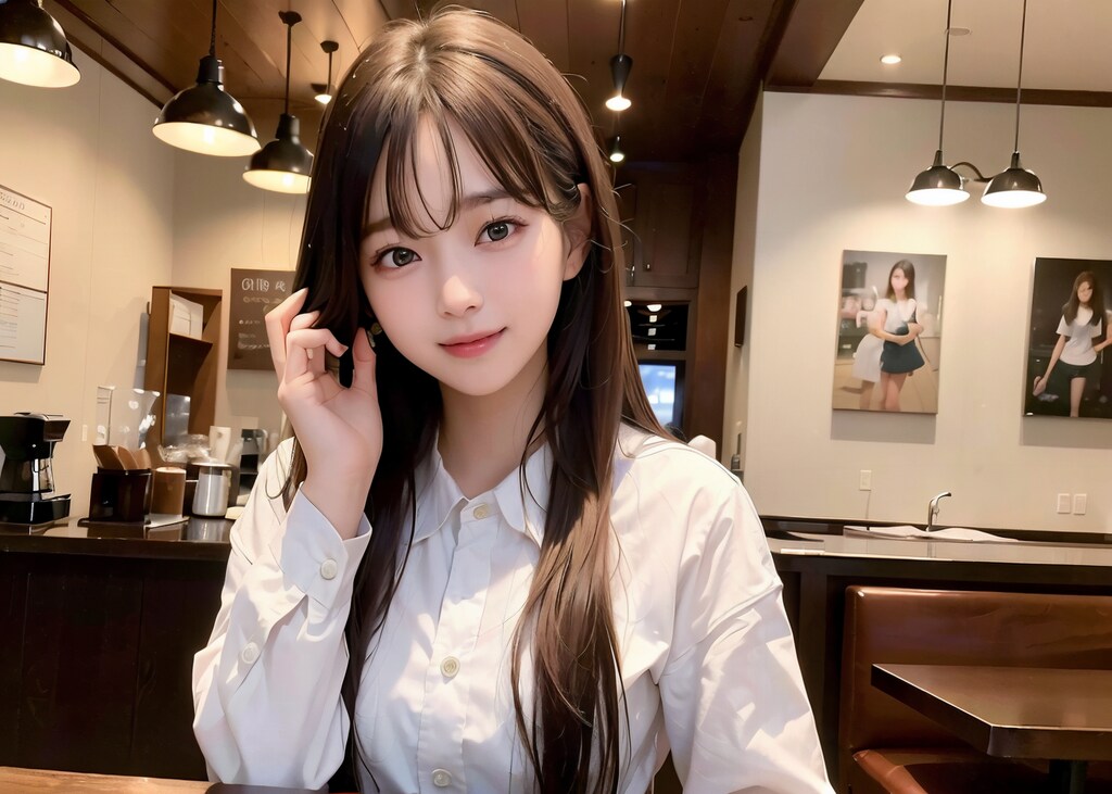 女子高生がカフェでバイト②