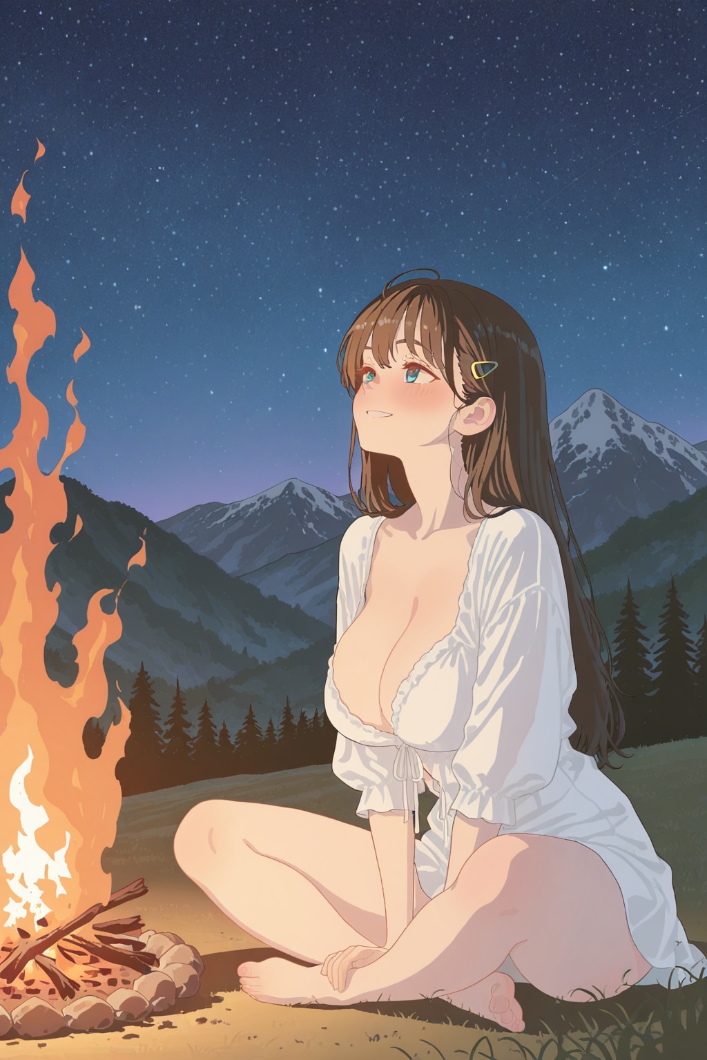 山と谷間（）