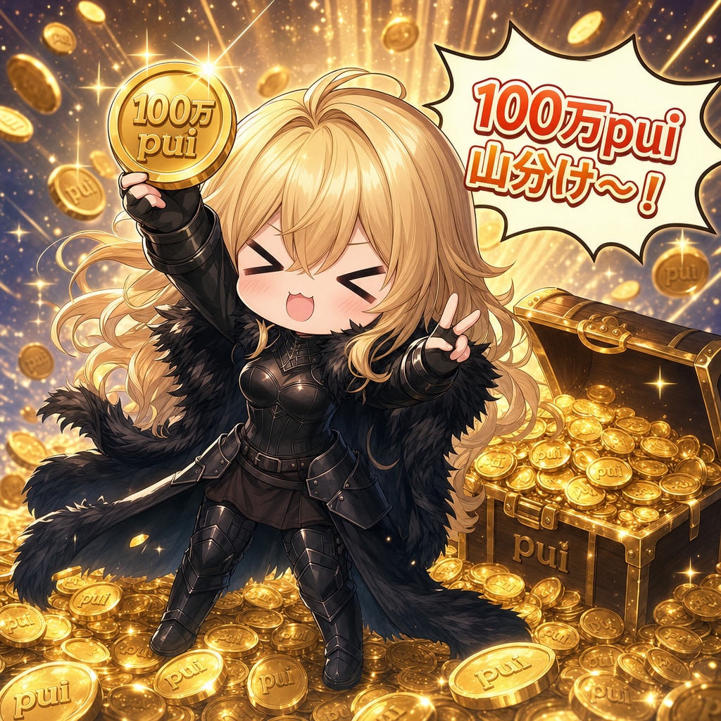 100万puiとエリザベス(※PRイラスト)
