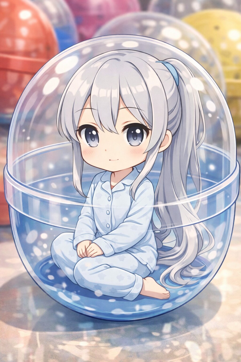 UL新モデル　GHOSTちゃんをカプセルに入れたよ | の人気AIイラスト・グラビア