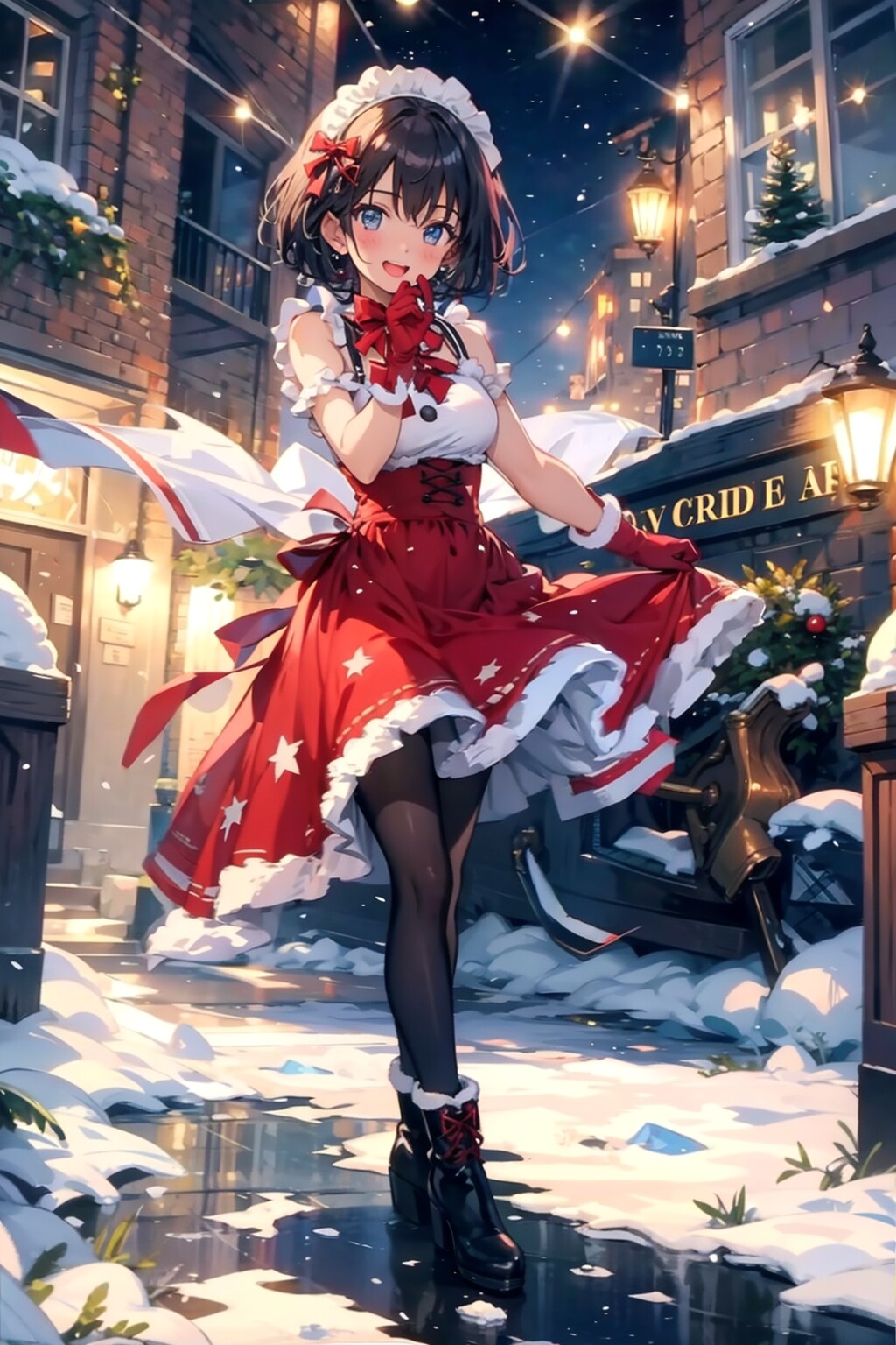 クリスマスを祝う彼女 | の人気AIイラスト・グラビア