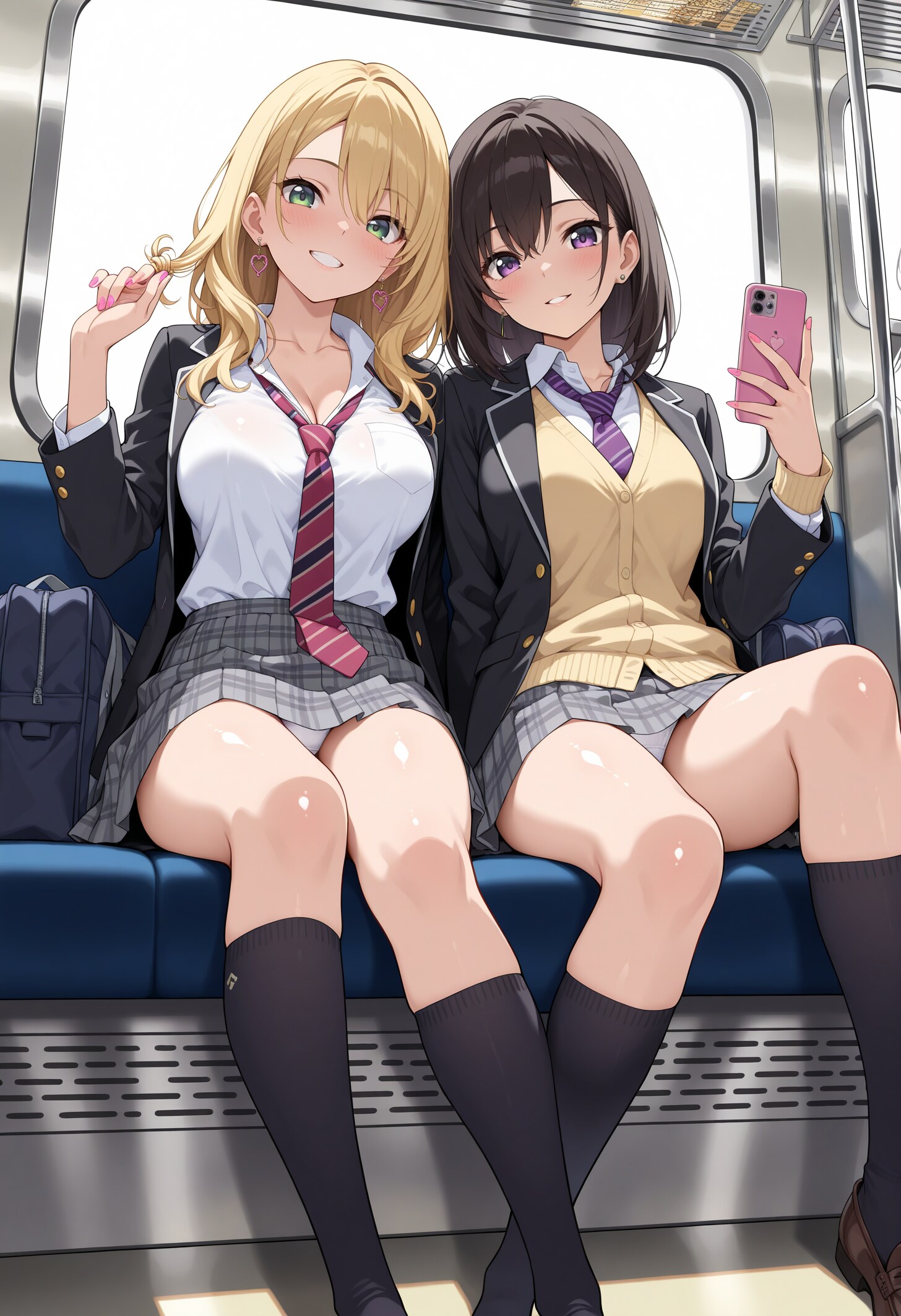 電車にて