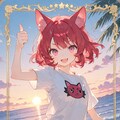 おしくらカード/夏：活発な狐娘カエデ 10枚目