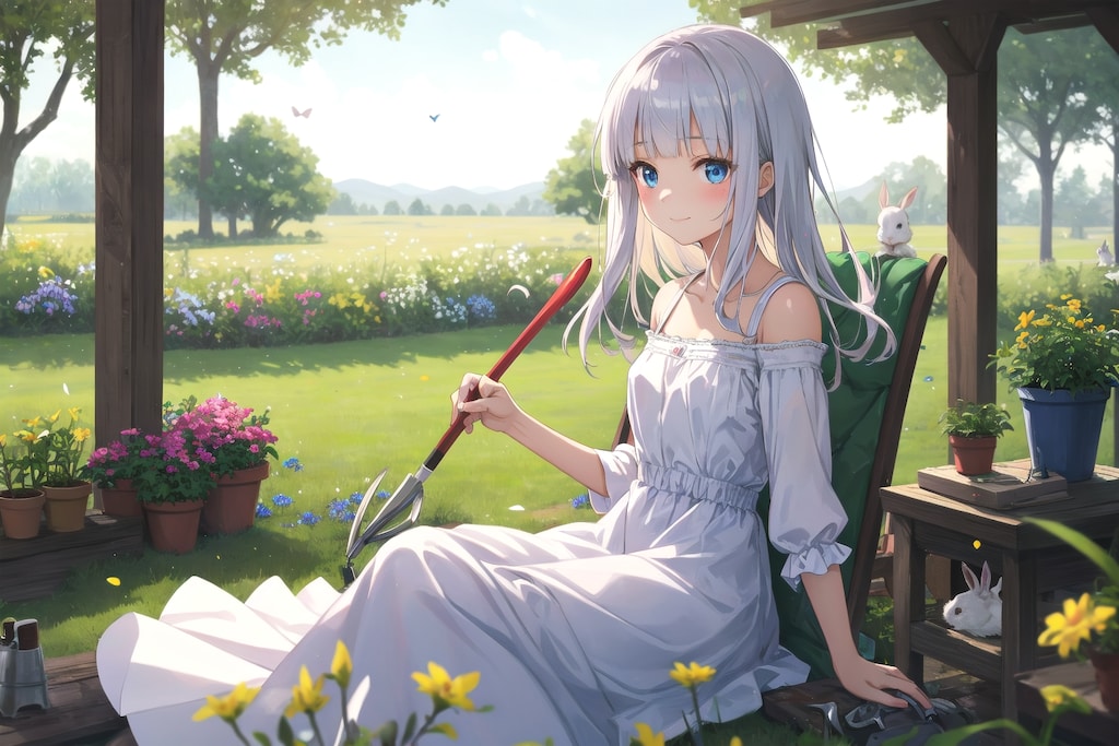 農作業は野うさぎ用