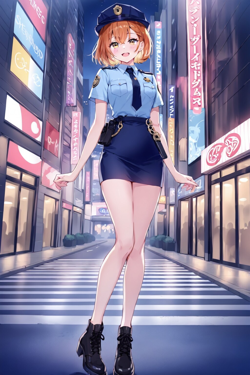 夜間パトロール中です。