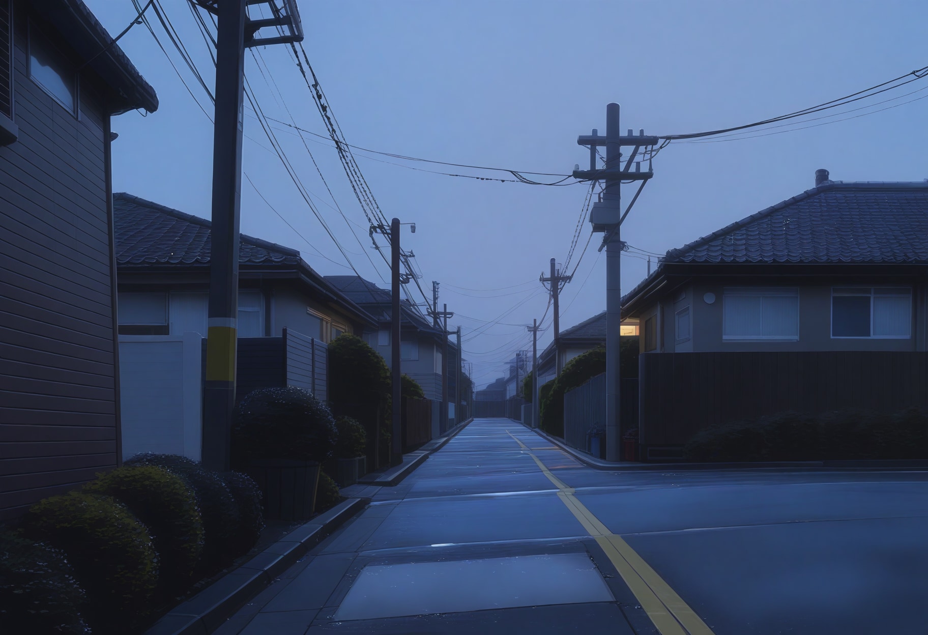 黎明の住宅街