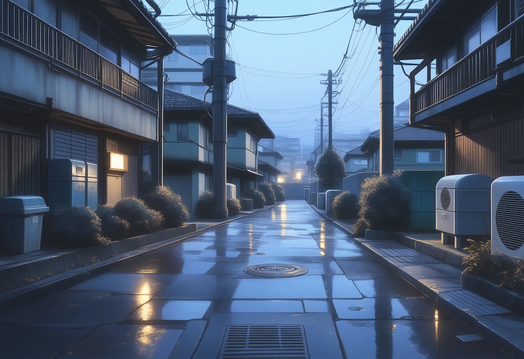 黎明の住宅街