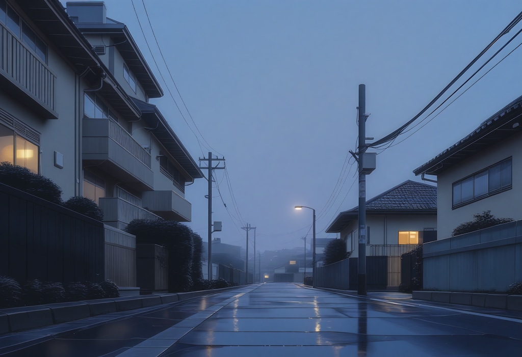 黎明の住宅街