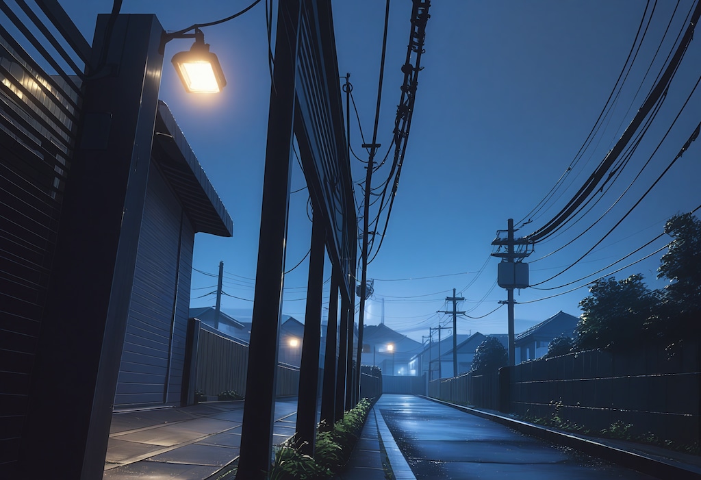 黎明の住宅街