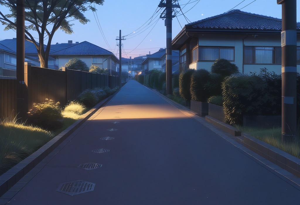 黎明の住宅街