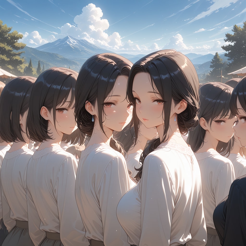 見返り美人さんたち